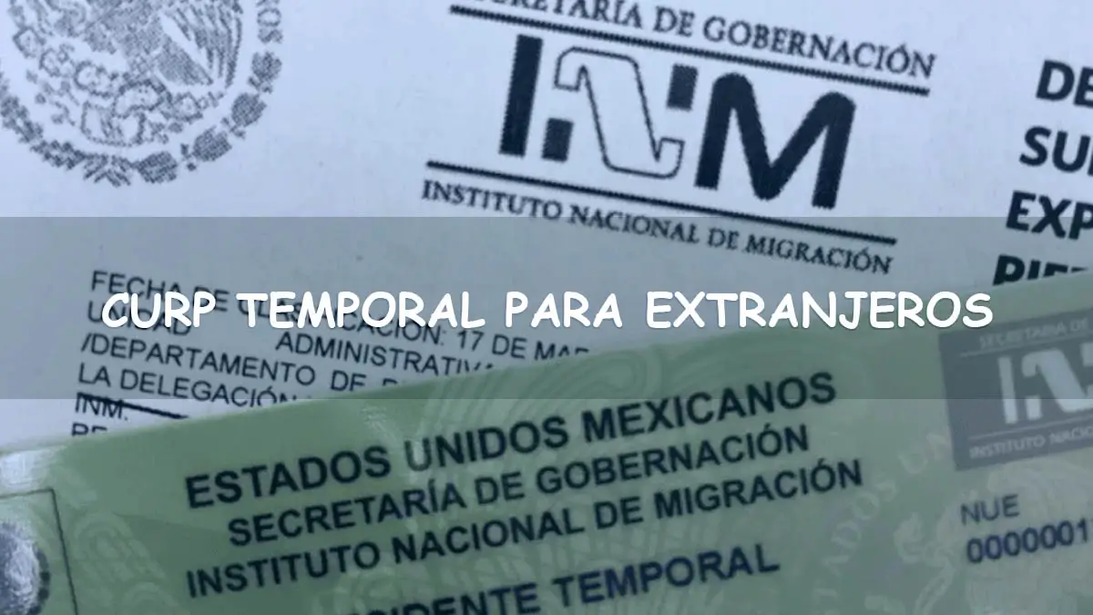 CURP para extranjeros en línea